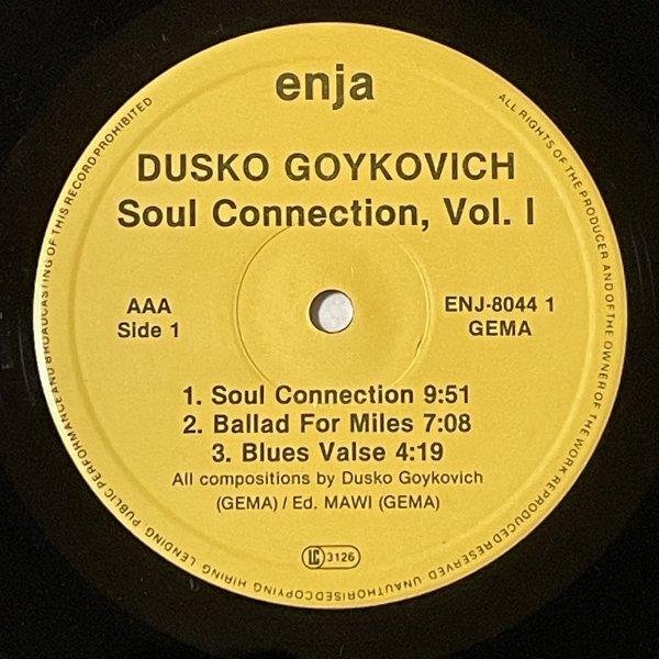 Dusko Goykovich - Soul Connection Vol.1 - Enja ■_画像2