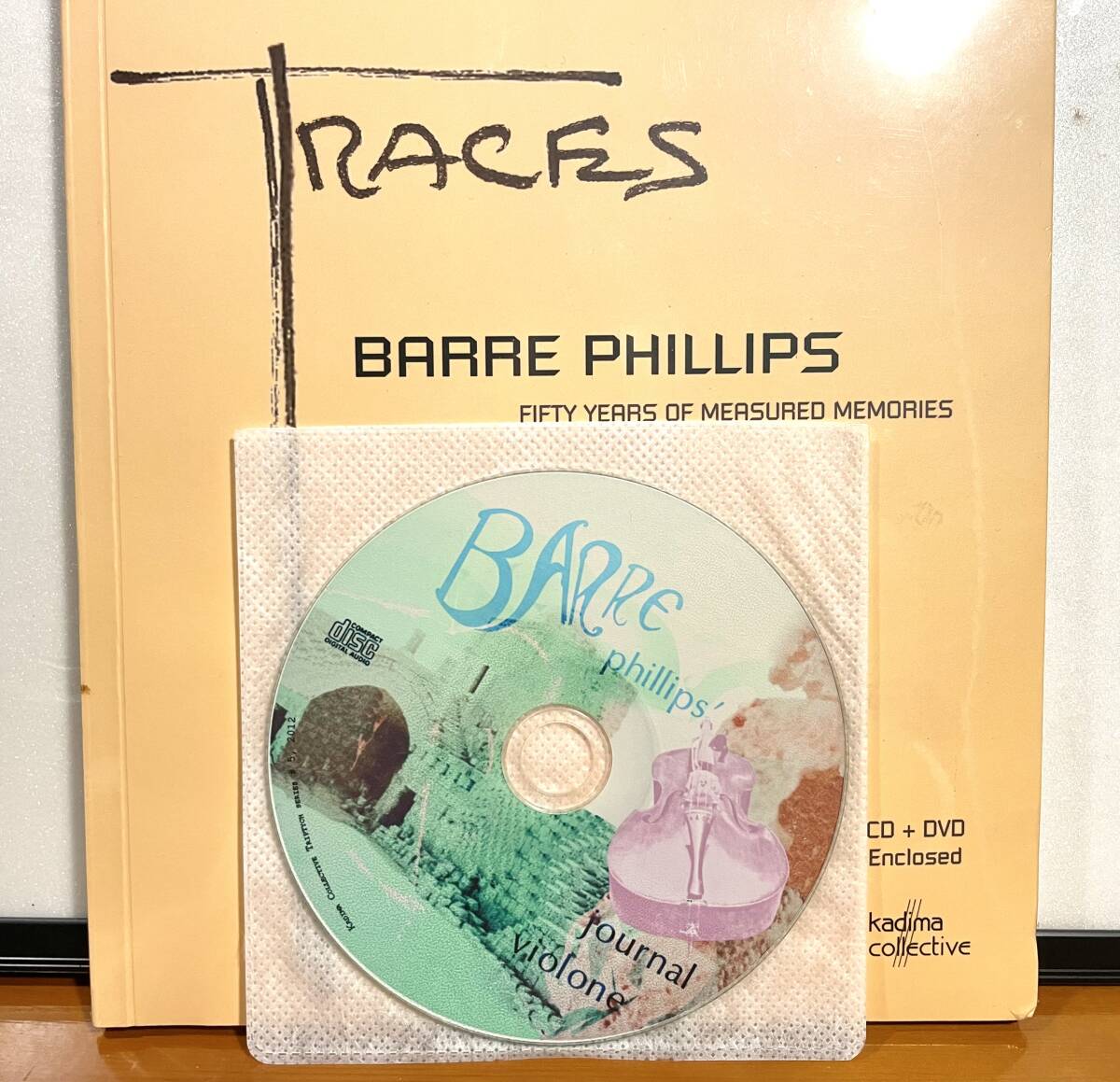 BARRE PHILLIPS / バール・フィリップス／Traces - Fifty years of measured memories(CD-R+DVD-R) 「JOURNAL VIOLONE」新品　完全限定盤_画像1