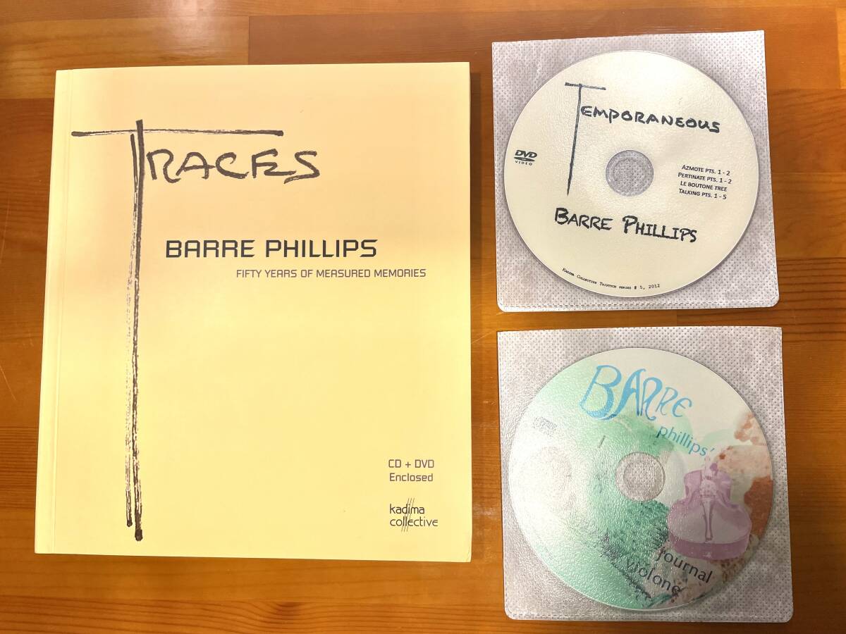 BARRE PHILLIPS / バール・フィリップス／Traces - Fifty years of measured memories(CD-R+DVD-R) 「JOURNAL VIOLONE」新品　完全限定盤_画像3