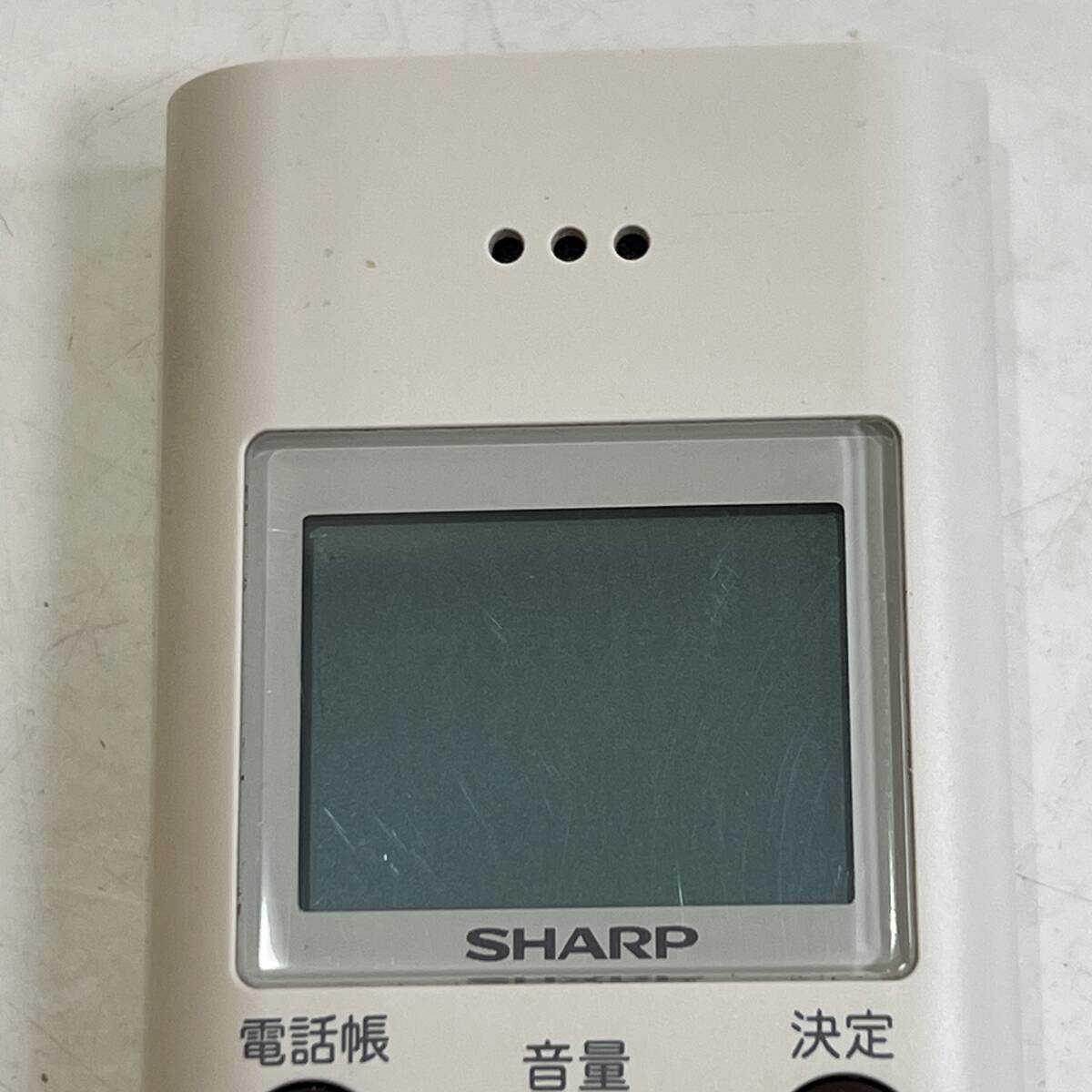 【送料無料】使用品 SHARP シャープ 子機（ホワイト） JD-S05CL-W 充電器・充電池付 動作確認済の画像3