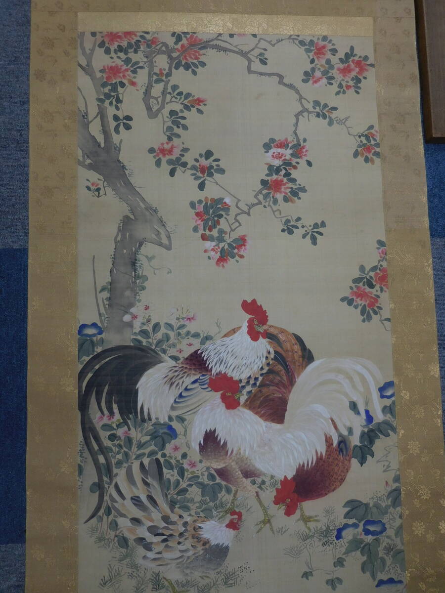 伊藤若冲 鶏の図 模写 江戸中期の画像3
