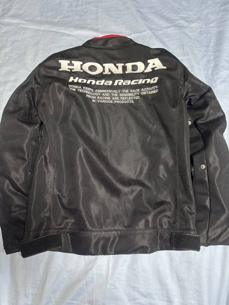未使用 HONDA Racing メッシュジャケット パット入り XLサイズ バイク オートバイ ホンダ ツーリング ライダースジャケット の画像2