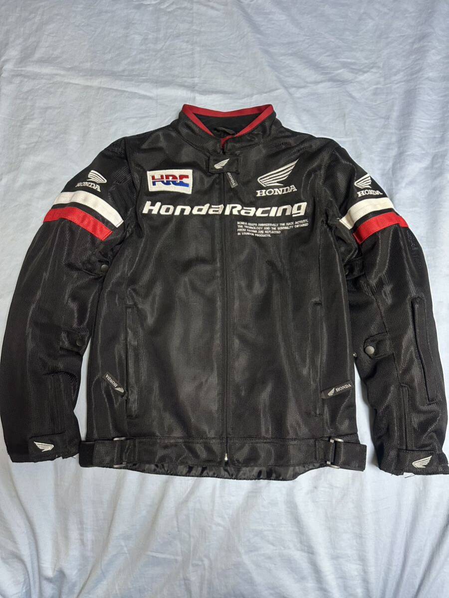 未使用 HONDA Racing メッシュジャケット パット入り XLサイズ バイク オートバイ ホンダ ツーリング ライダースジャケット の画像1