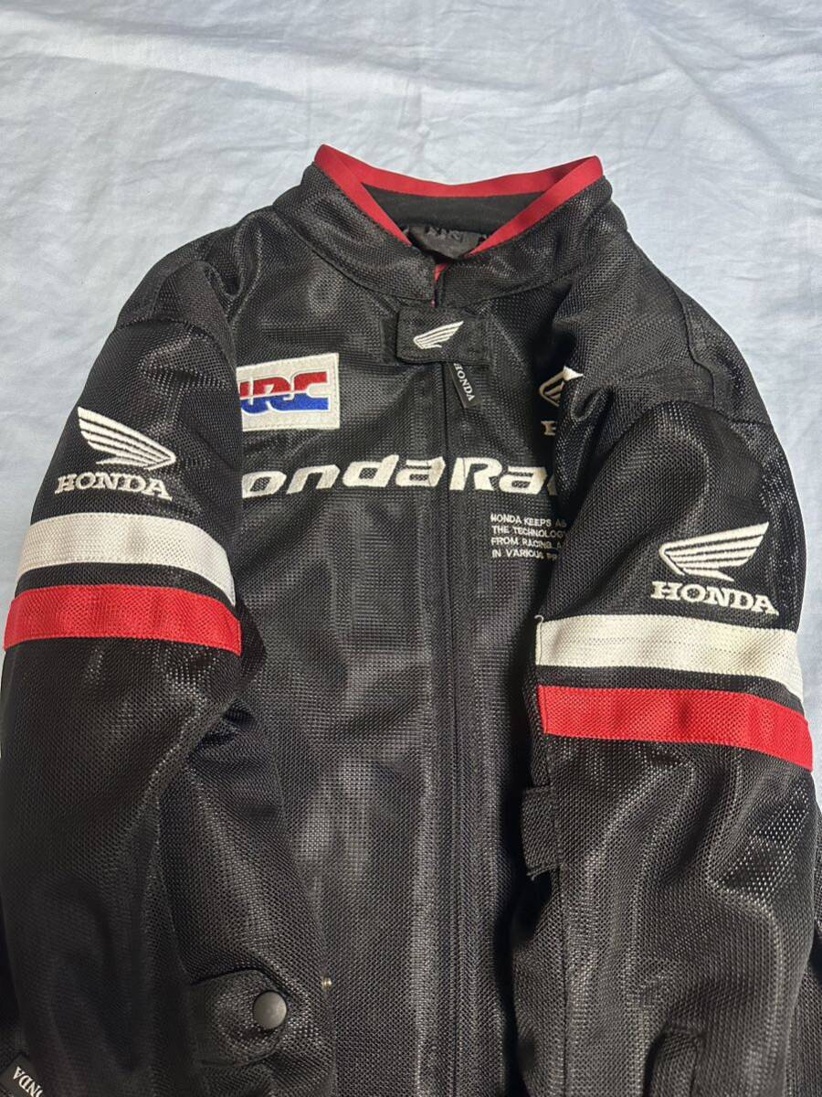 未使用 HONDA Racing メッシュジャケット パット入り XLサイズ バイク オートバイ ホンダ ツーリング ライダースジャケット の画像5