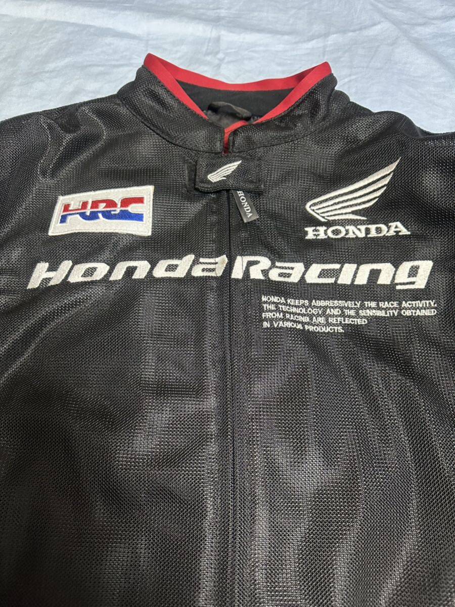 未使用 HONDA Racing メッシュジャケット パット入り XLサイズ バイク オートバイ ホンダ ツーリング ライダースジャケット の画像4