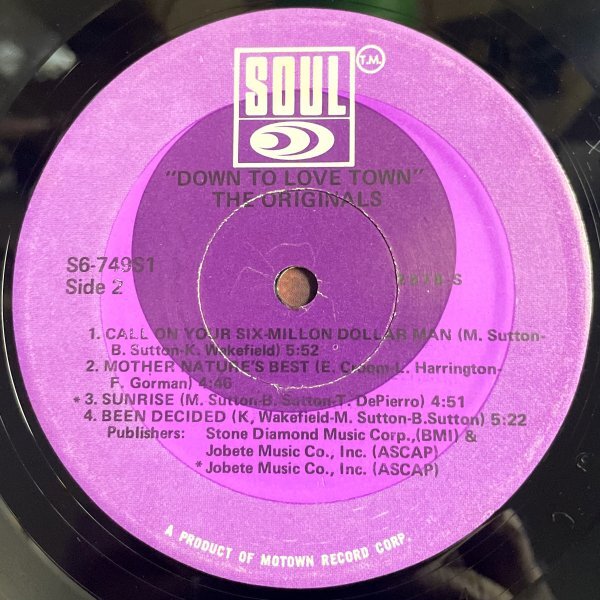 【FUNK】【SOUL】The Originals - Down To Love Town / Soul S6-749S1 / VINYL LP / US_画像4