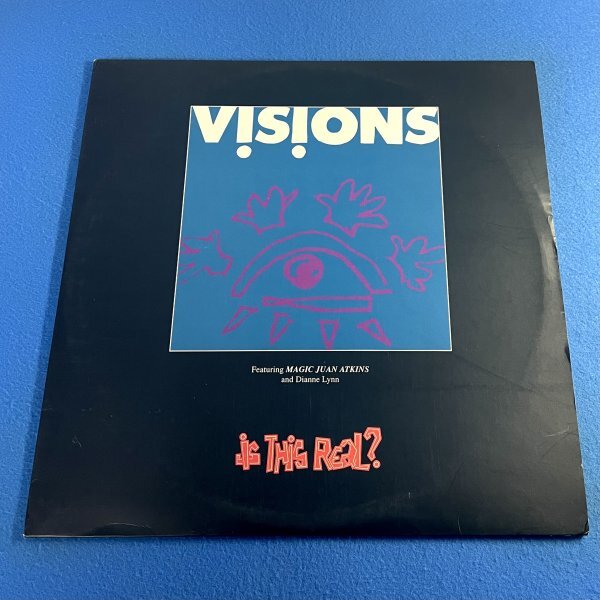 【HOUSE】【TECHNO】Visions - Is This Real? / Flying Records FLY 142 / 2×VINYL 12 / Italy / Juan Atkins_画像1