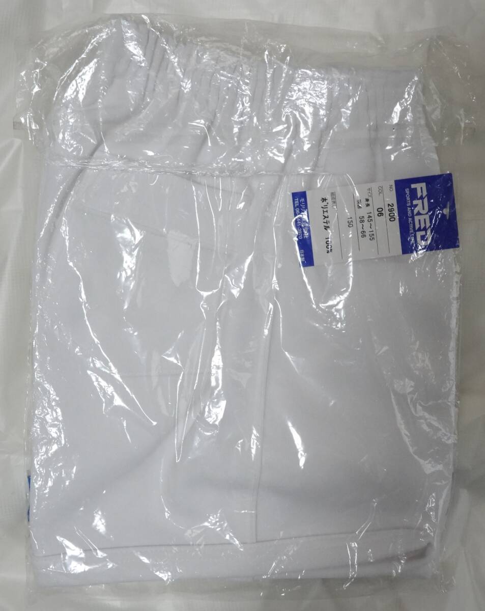 FRED 体操 短パン ショートパンツ 150サイズ ホワイト 昭和レトロの画像2