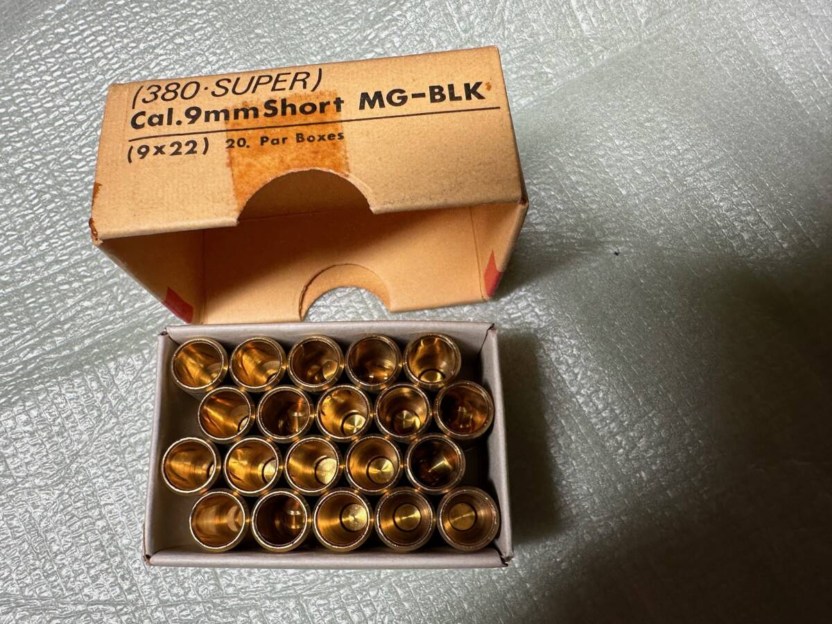 未使用　MGC （３８０・SUPER）　Col.9mm　Short MG-BLK MG-BLOWBACK　カートリッジ　20．Par Boxes_画像2