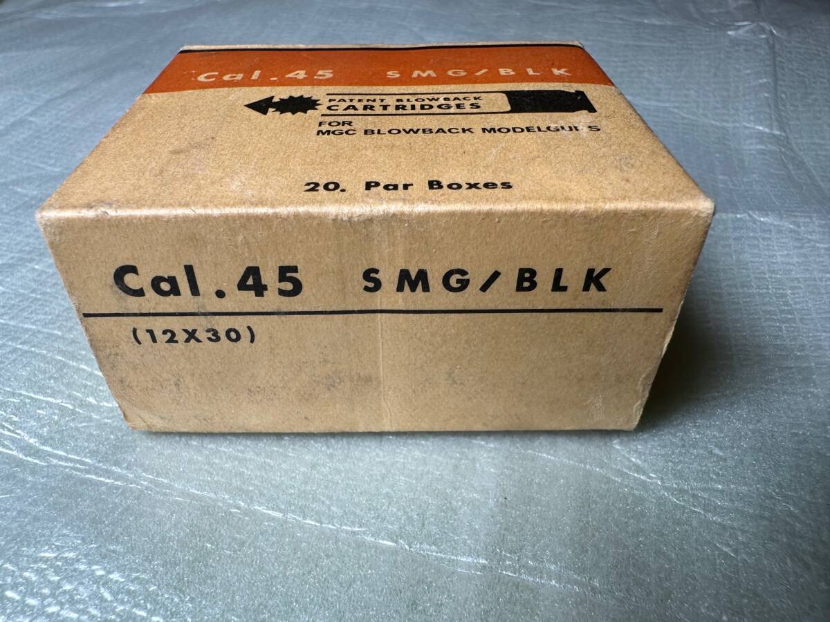 未使用　MGC　Cal.45　SMG/BLK　（12×30）　PATENT　BLOWBACK　CARTRIDGES　20Par Boxes_画像6