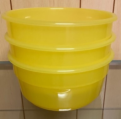 お風呂屋さんのケロリンの湯桶 大阪バージョン ３個セット未使用品/銭湯 のれん_画像1