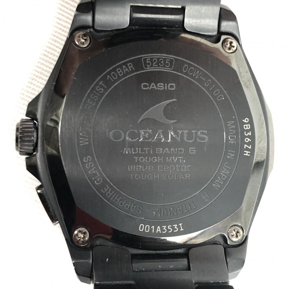 【中古】CASIO OCIANUS OCW-S100B-1AJF クォーツ 電波ソーラー ブラック カシオ[240017615140]_画像6