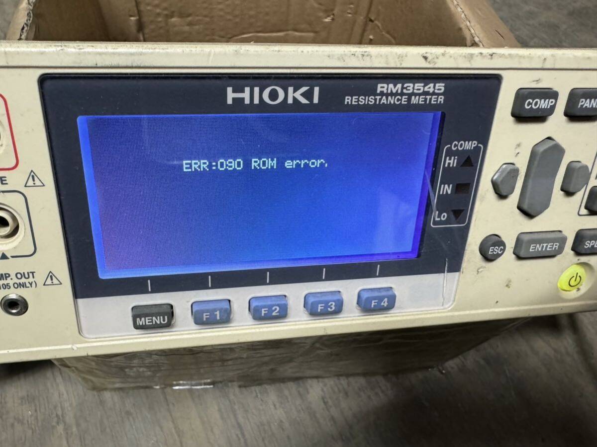 日置電機 抵抗計 Hioki RM3545 ジャンク品