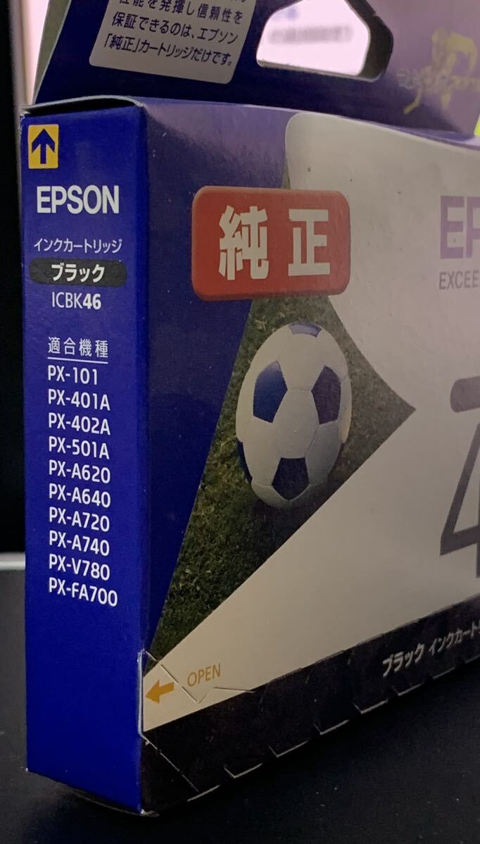 【推奨期限切れ】EPSON (エプソン)純正 インクカートリッジ ICBK46 ブラック ③_画像2