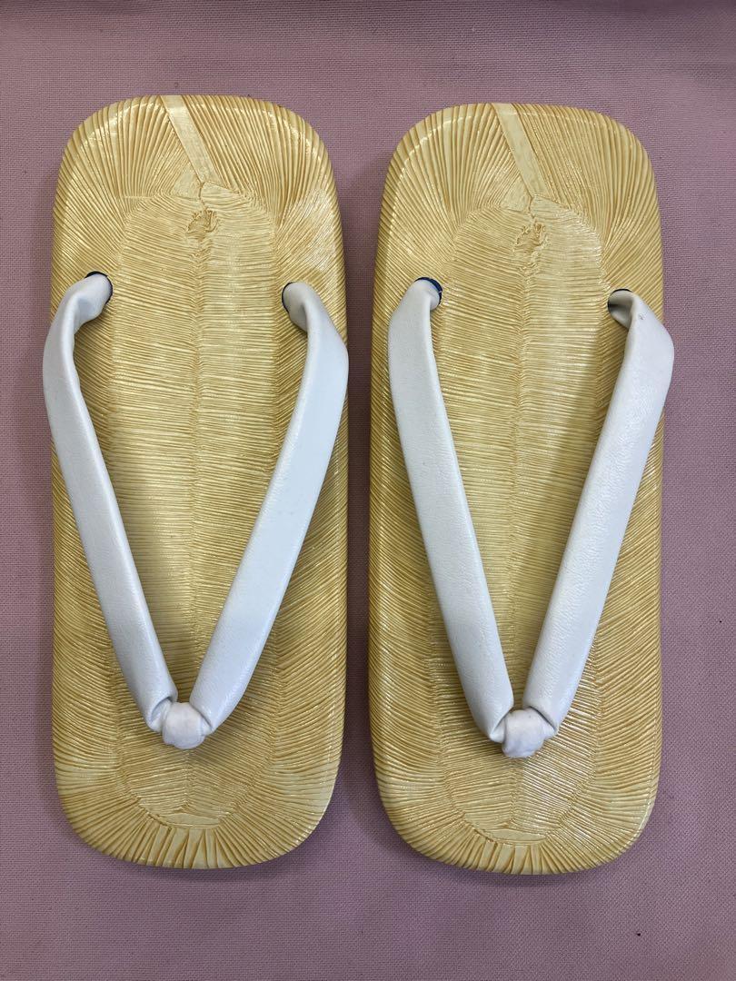  gentleman zori men's sandals setta sponge bottom white .L size new goods unused made in Japan * prompt decision * free shipping 0317