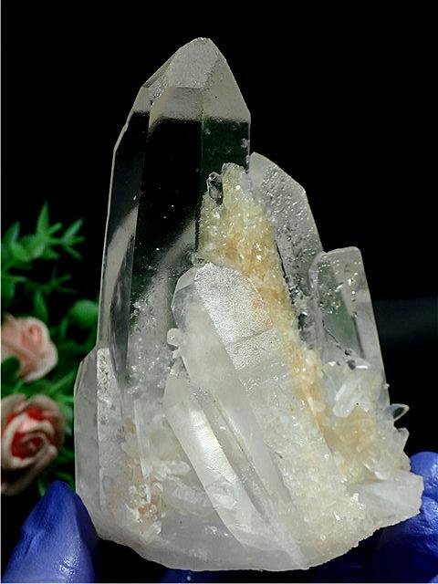 ◆超強いパワーヒマラヤ産天然水晶クラスター178B6-54B102b_画像1