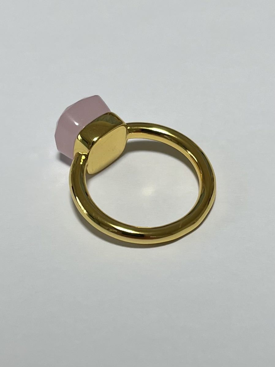 【一点物】キャンディーリング指輪　ポメラート風　ヌードリング ピンクゴールド