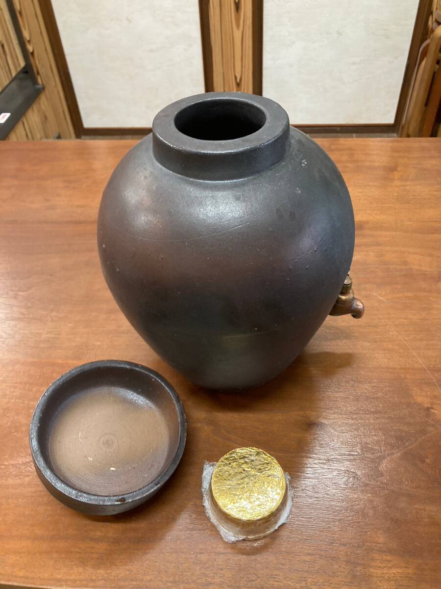 【中古品】酒壺　焼酎壺　蛇口付　焼酎サーバー_画像3