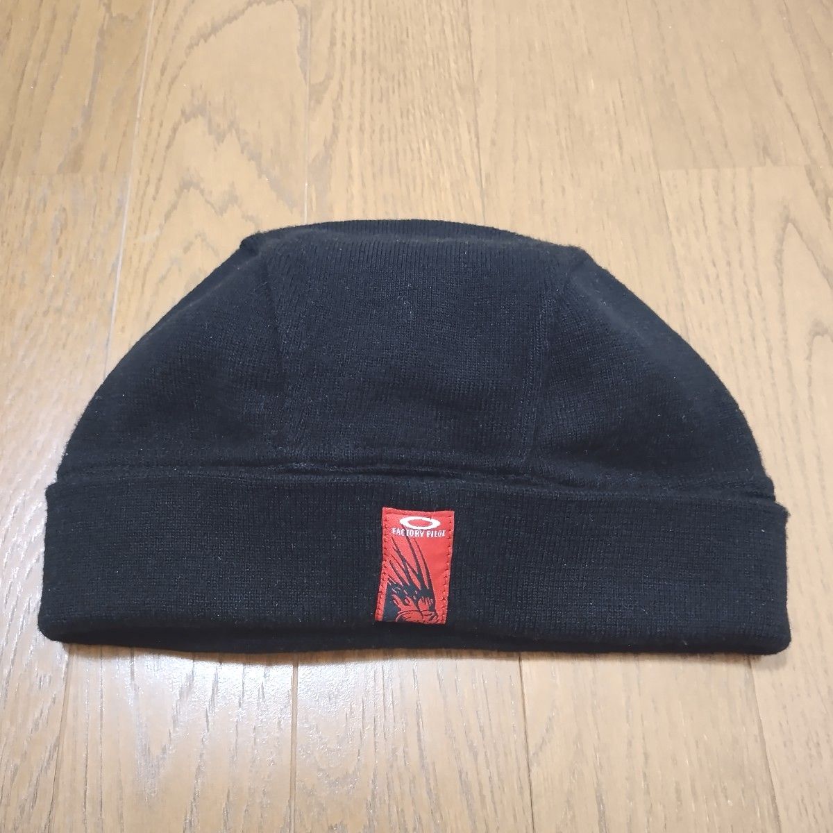 90s 00s OAKLEY オークリー 赤タグ ビーニー ニット帽 ブラック 90s 00s OAKLEY オークリー 赤タグ ビーニー ニット帽 ブラック