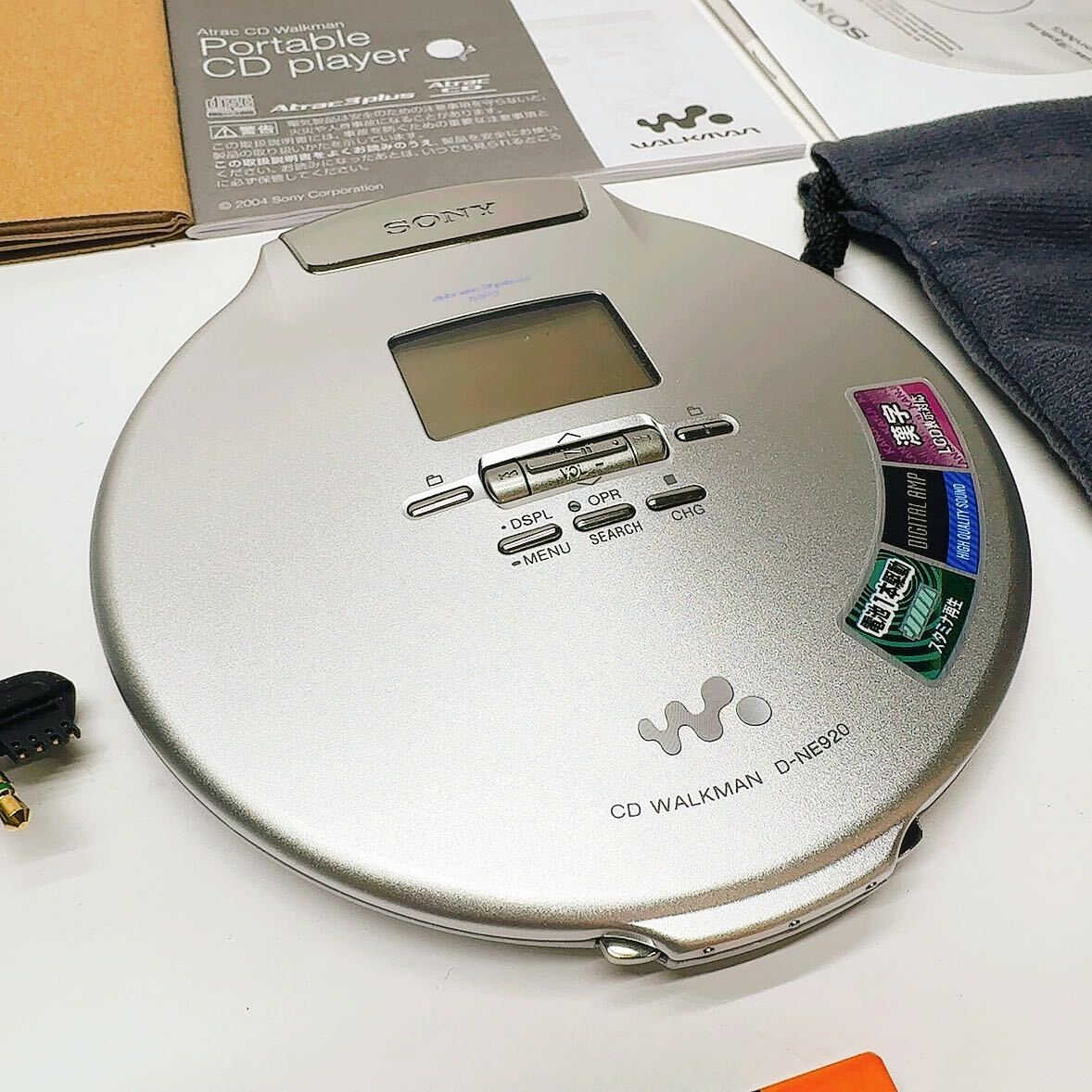 【K1】 美品 SONY D-NE920 WALKMAN CD ウォークマン シルバー ソニーの画像6