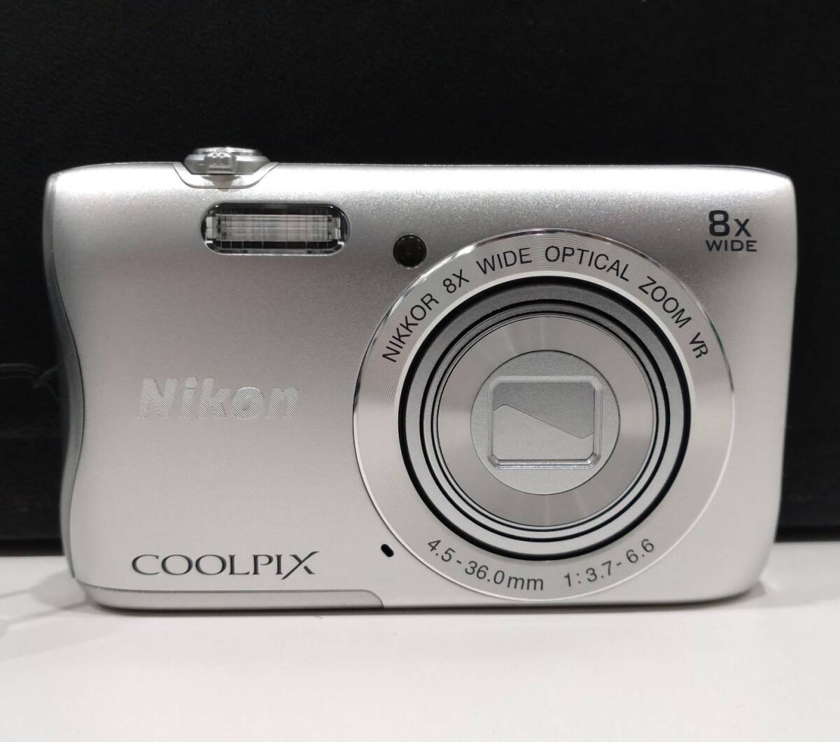 1円～ Nikon ニコン COOLPIX S3700 クールピクス コンパクト デジタルカメラ デジカメ コンデジ シルバー 本体 wi-fi_画像2