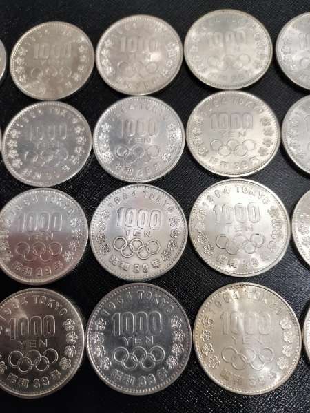 ★1000円 銀貨 SILVER シルバー 昭和39年 1964年 東京 オリンピック 五輪 記念 硬貨 貨幣 合計20枚セット 美品！！の画像3