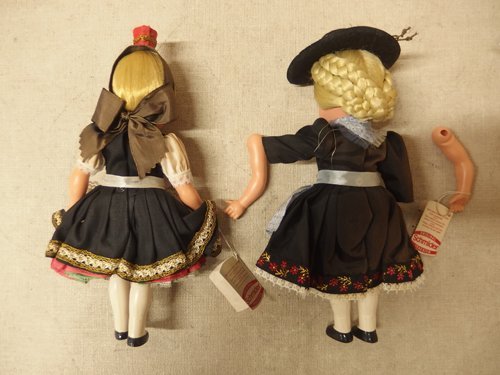 0240192w[Scmider TRACHTEN west Germany race costume girl doll 2 body tag attaching ]H24cm degree / cell Lloyd doll antique breaking have / goods with special circumstances 