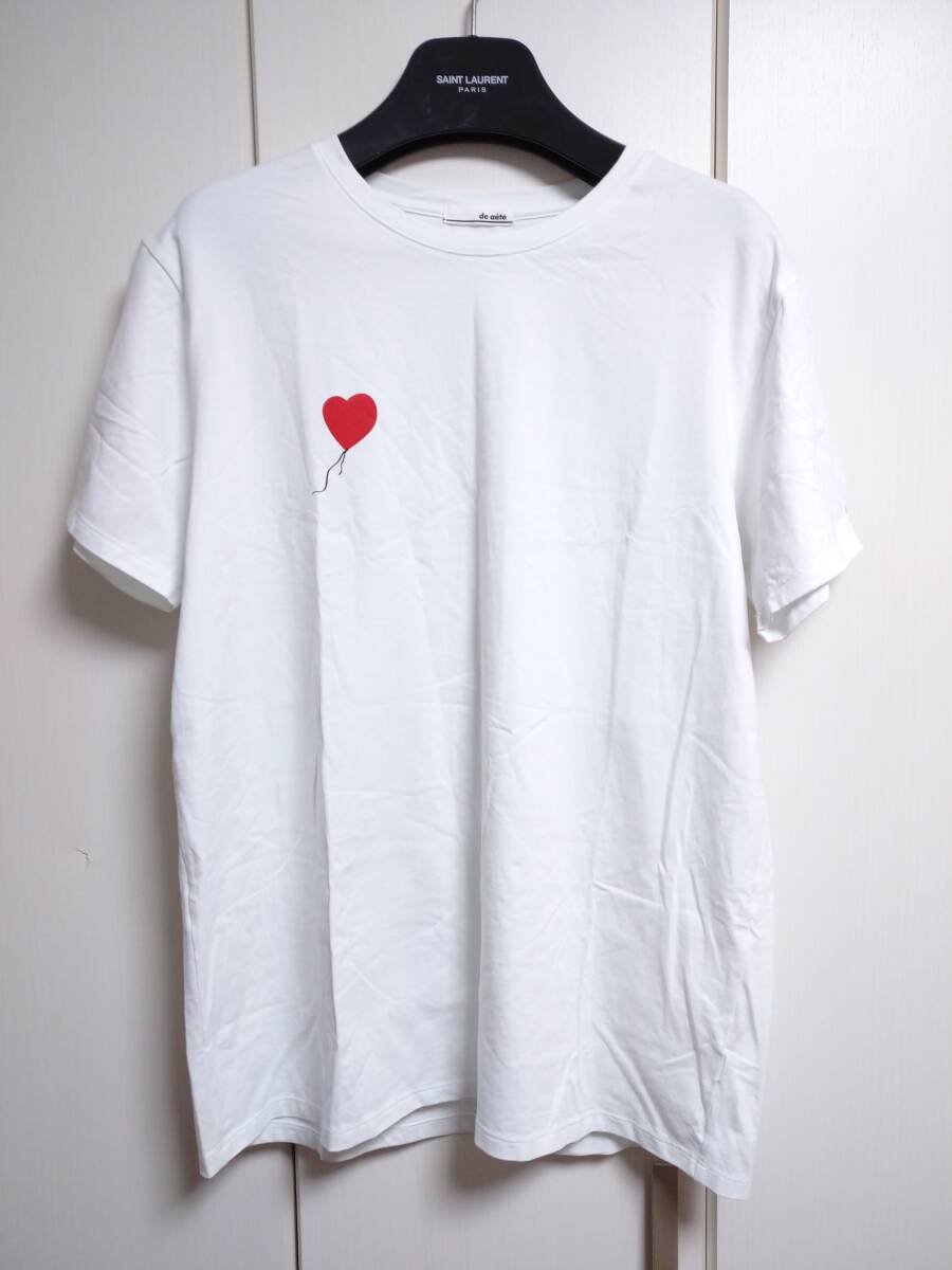 デアエテ de aete Tシャツ Banksy 白 L DA-S02-0714 ZEIZZPKA_画像1