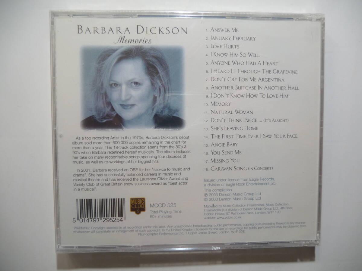 ★新品未開封品/Barbara Dickson/バーバラ・ディクソン/ベスト盤/18曲収録/british folk trad/ブリティッシュフォーク、トラッド_画像2