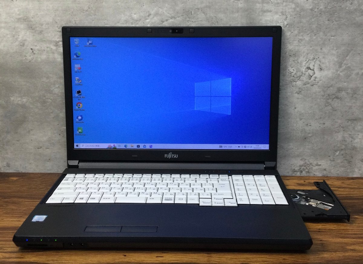 1円～ ●富士通 LIFEBOOK A746/P / Core i7 6600U (2.60GHz) / メモリ 8GB / SSD 256GB / DVD / 15.6型 フルHD (1920×1080) / Win10 Pro_画像1