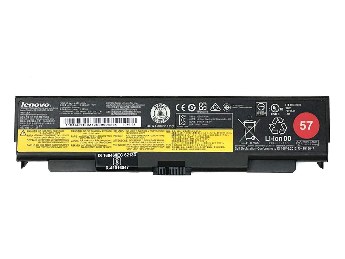 Lenovo ThinkPad L540 純正バッテリー 10.8-4.4Ah 48Wh 45N1158/45N1771　充電回数109回　動作品・純正部品　YJ2051_画像1