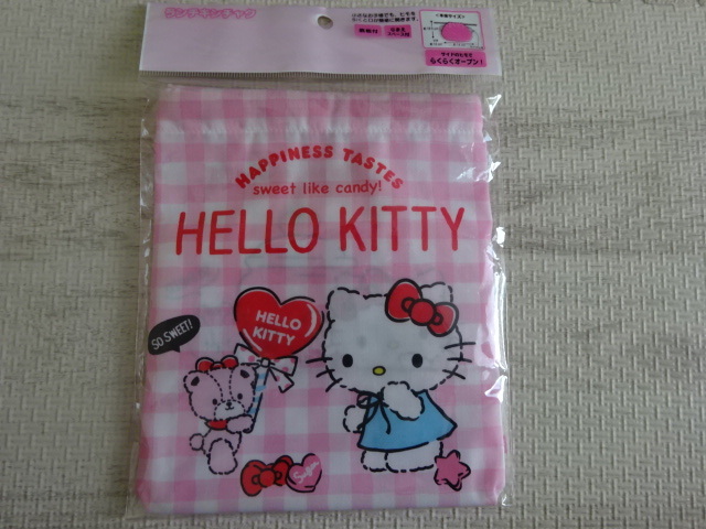 HELLO KITTY ハローキティ サンリオ キティちゃん ランチ巾着 お弁当箱入れ 2019年_画像1