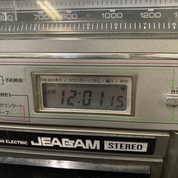 DCe450D10 三菱電機 MITSUBISHI ラジカセ JEAGAM JR-770 ステレオラジオカセット_画像4