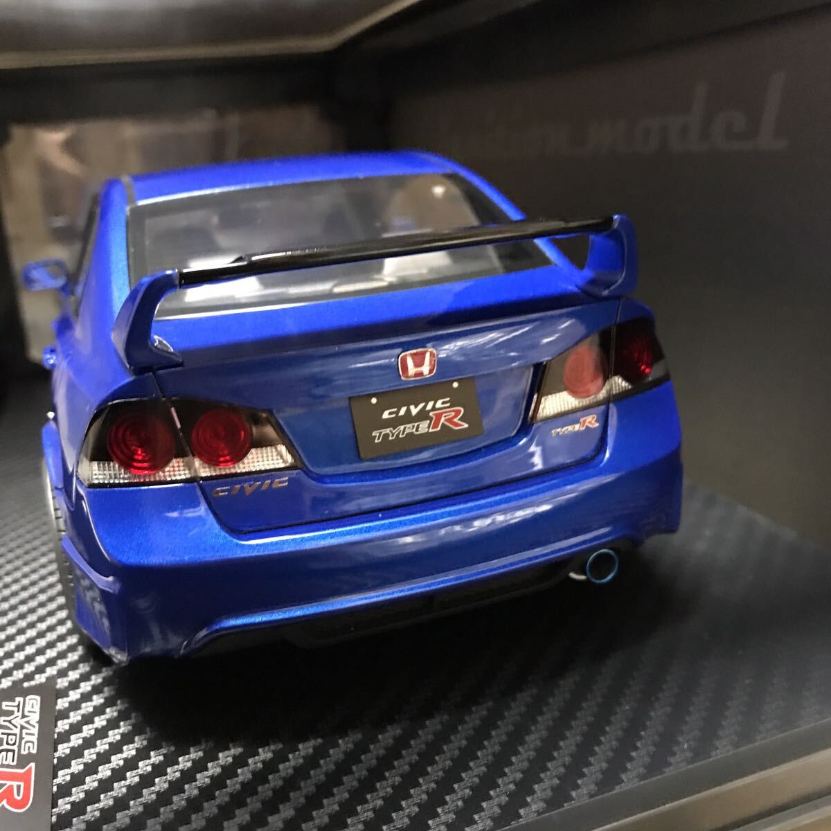 定価39600円 ignition Model イグニッションモデル IG2830 1/18 Honda CIVIC FD2 TYPE-R Blue Metallic ホンダ シビック タイプR 青 ブルーの画像5