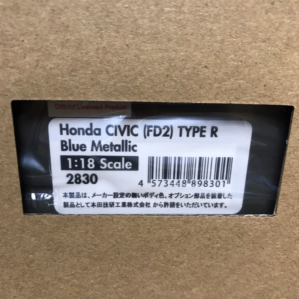 定価39600円 ignition Model イグニッションモデル IG2830 1/18 Honda CIVIC FD2 TYPE-R Blue Metallic ホンダ シビック タイプR 青 ブルーの画像7