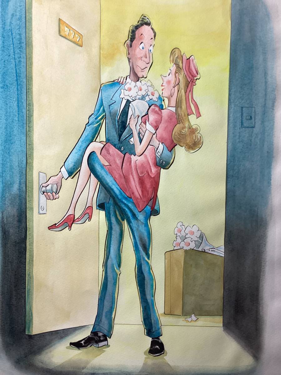完璧すぎて可愛げがない おとなの1コマ漫画・ハネムーン サイン、直筆画