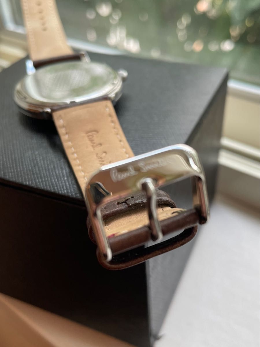 【電池新品美品】Paul Smith  ポールスミス 腕時計41㎜ブラック、シルバー、メンズ(*^_^*)