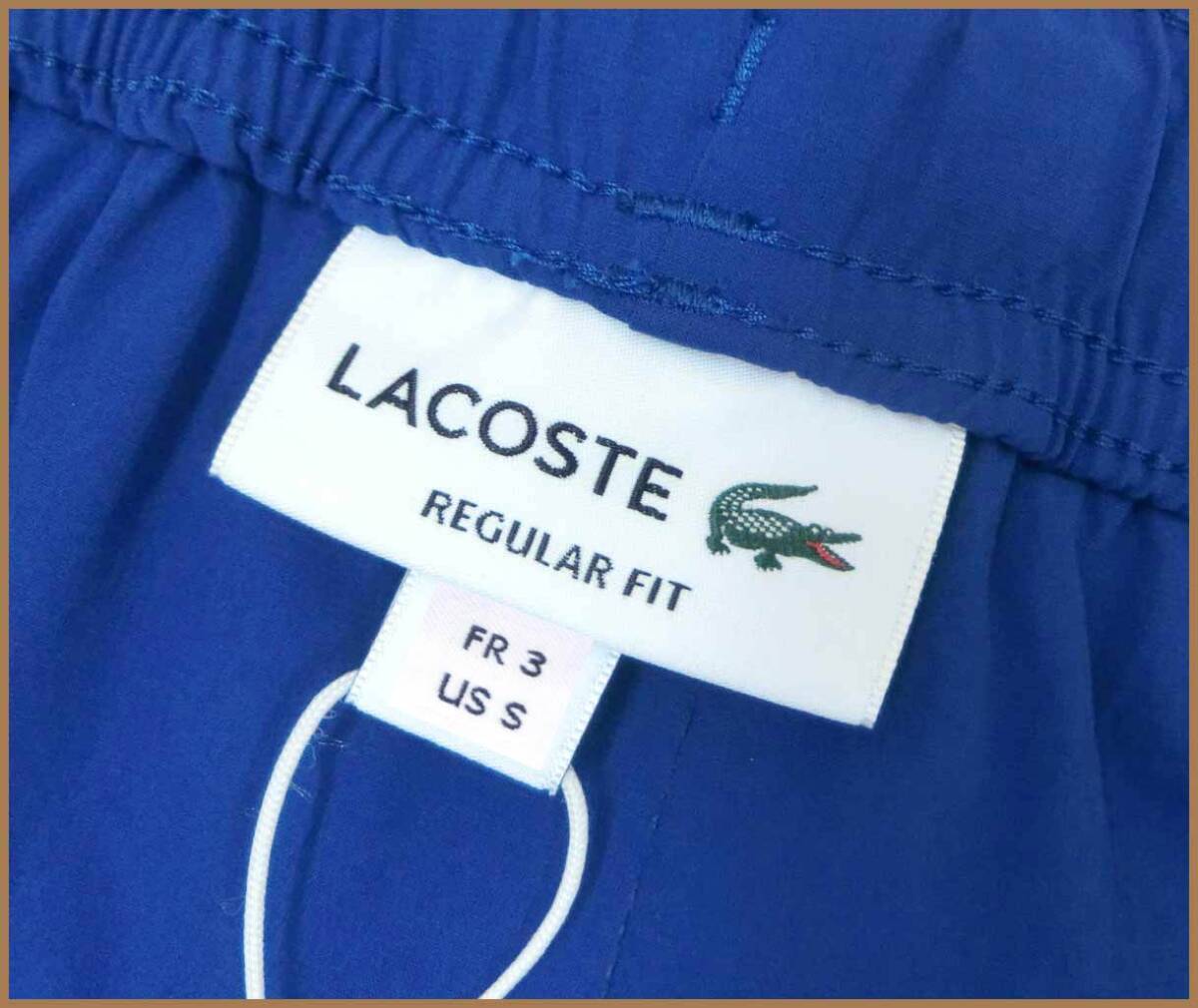 【国内正規品】68%OFFラコステLACOSTE◆テックプリントトラックパンツシャカパンイージー撥水ストレッチ◆ブルー3/JP:M/US:S定価:18,700円_画像8