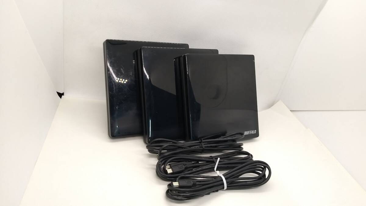 ●DVD MULTI ドライブレコーダー　BUFFALO　DVSM-PS58U2-BK　3個セット【動作OK】