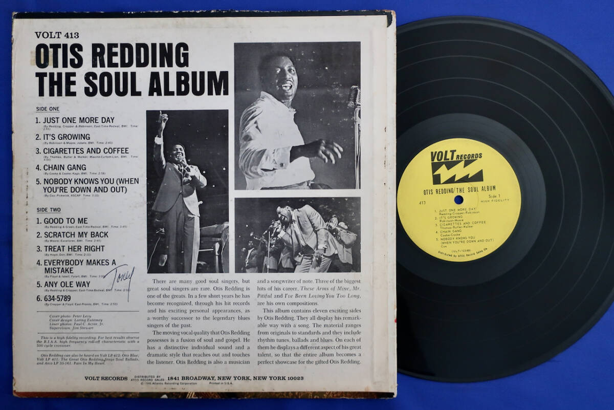 【米国VOLT原盤モノラル US Mono Orig OTIS REDDING The Soul Album VOLT413 オーティス・レディング】の画像2