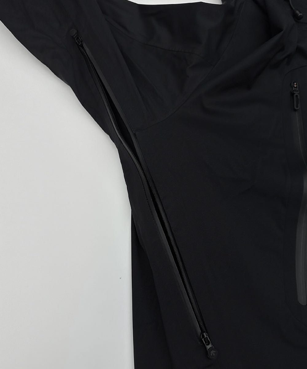 【2024春夏モデル】デサントオルテライン ハードシェルジャケット“クレアス” ブラック Mサイズ