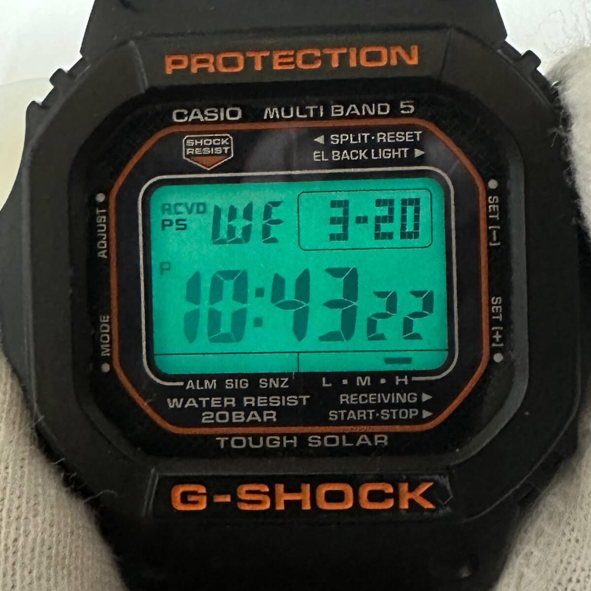 カシオ G-SHOCK ソーラー 電波 GW-M5600R-1JF 電波ソーラー ウォッチ CASIO DW 腕時計_画像1