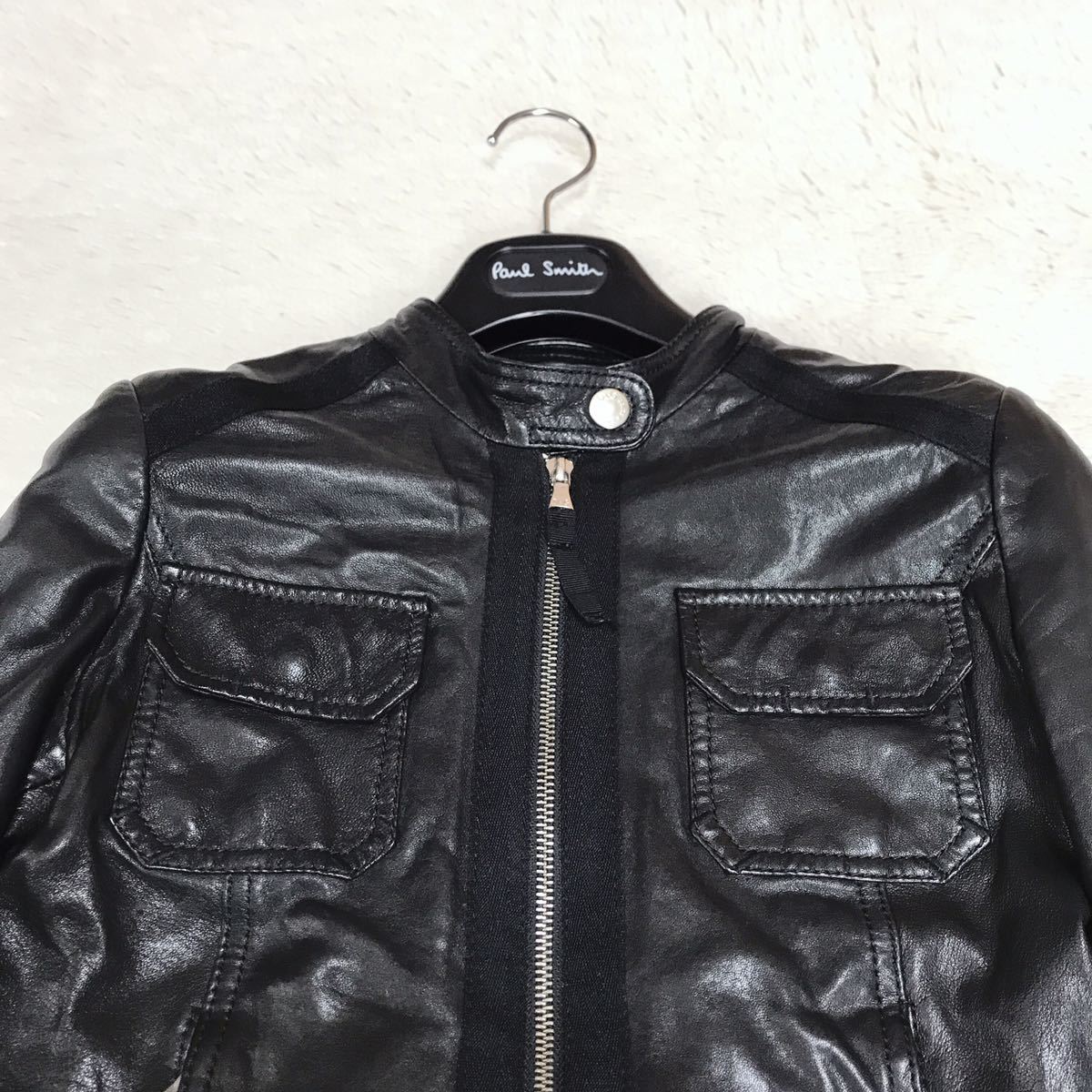 DOLCE&GABBANA マルチポケット レザージャケット ライダース DOLCE&GABBANA マルチポケット レザージャケット ライダース