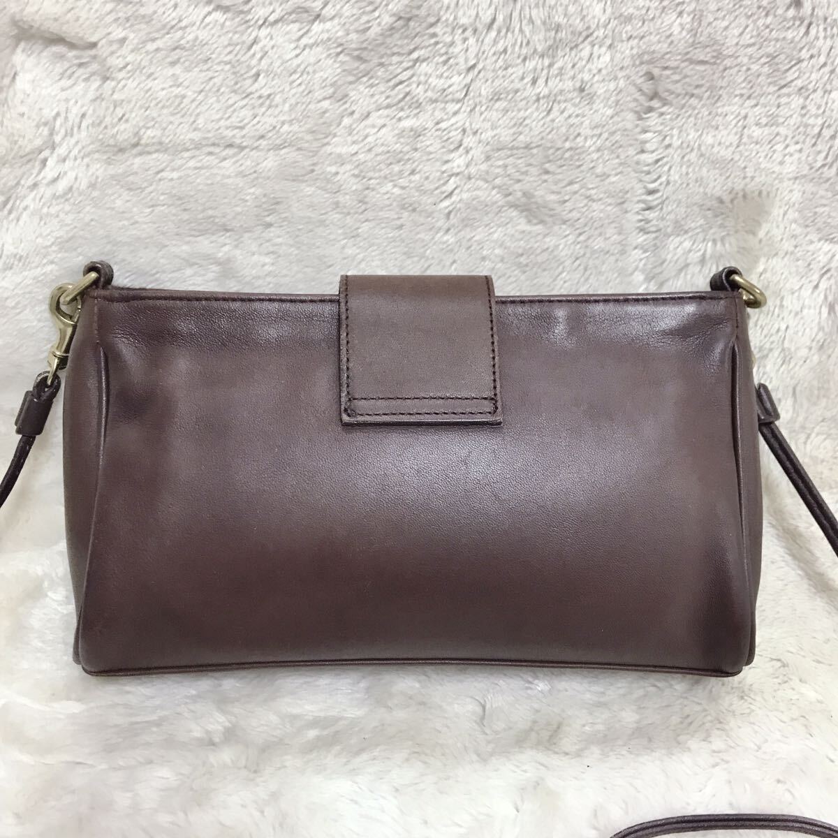 美品 オールドコーチ ターンロック 2way ショルダーバッグ クラッチバッグ COACH