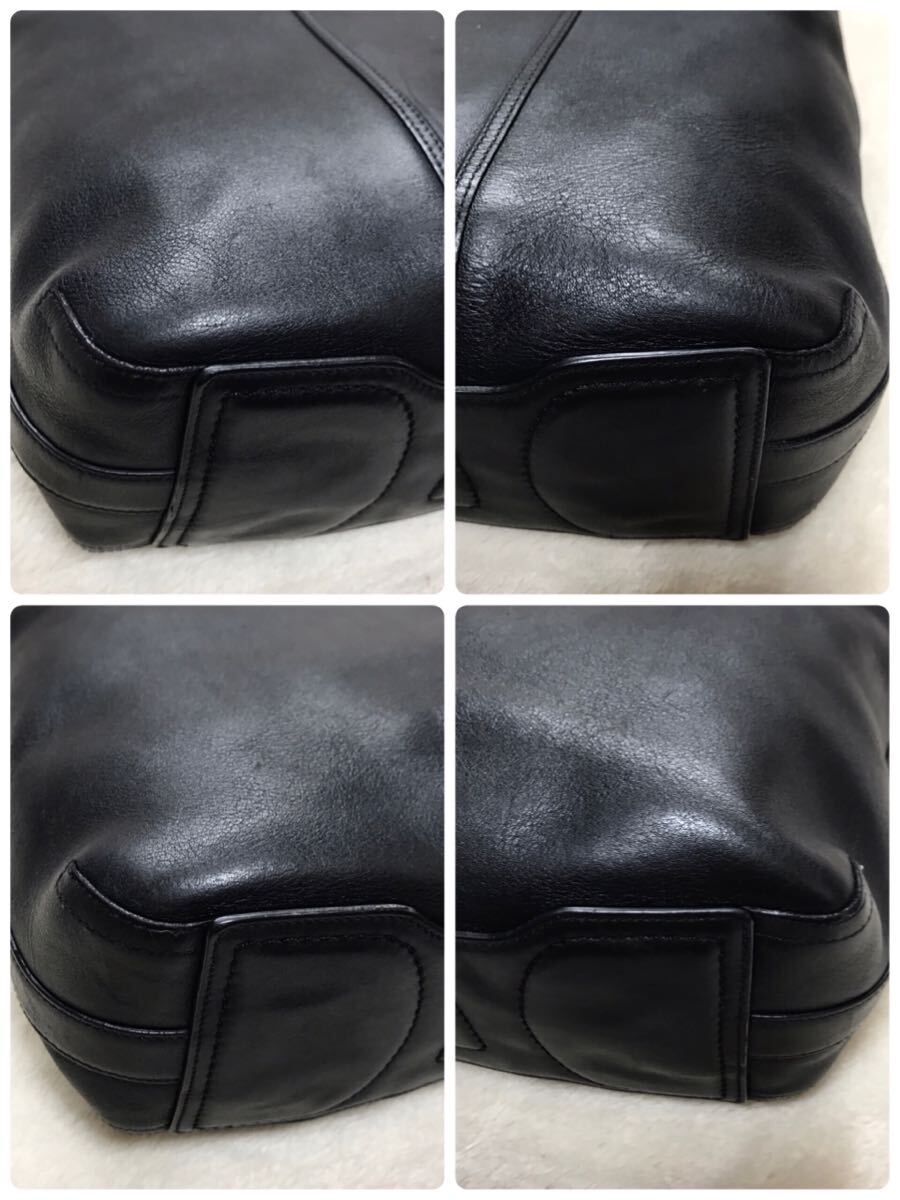美品 オールドコーチ オールレザー ワンショルダー シグネチャー ブラック 黒 COACH 美品 オールドコーチ オールレザー ワンショルダー シグネチャー ブラック 黒 COACH