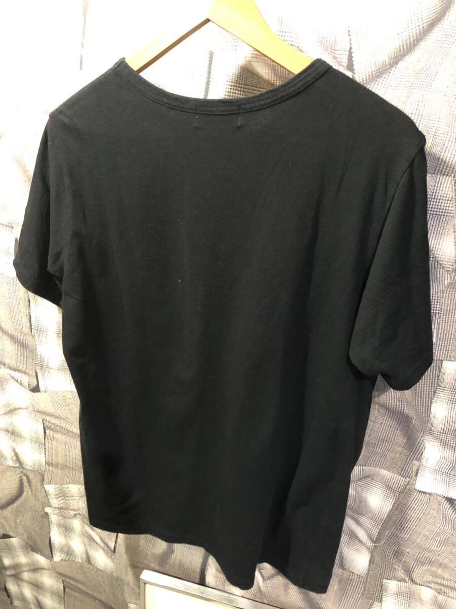 23SS YOHJI YAMAMOTO ヨウジヤマモト 半袖Tシャツ 胸元ロゴ HZ-T37-074 サイズ3 ブラック　FK_画像4