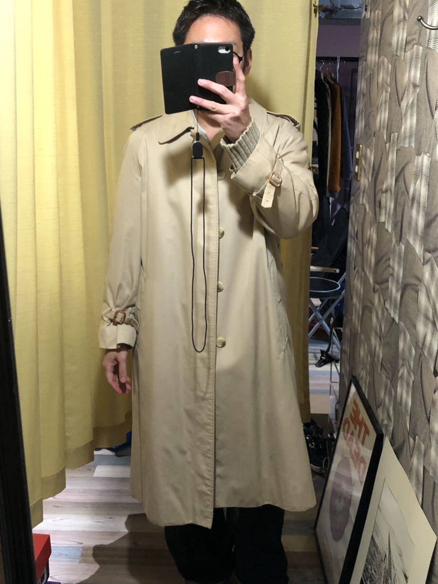 1円 ★ 古着 ★ イングランド製 Burberry バーバリー 古着 90年代 ヴィンテージ ステンカラーコート ノバチェック ベージュ　FK_画像7