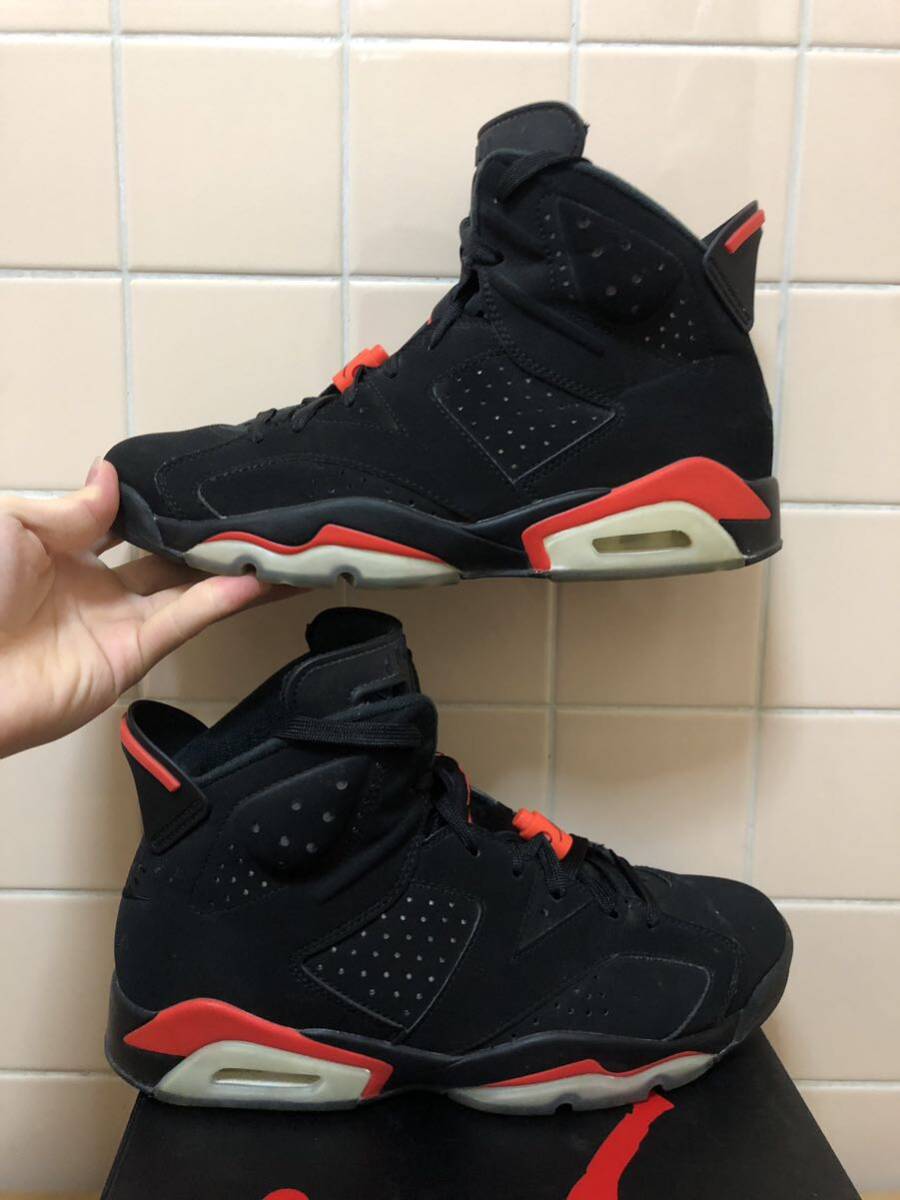 1円 ★ NIKE AIR JORDAN 6 RETRO ナイキ エア ジョーダン 6 レトロ 384664-060 サイズUS8.5 26.5cm ブラック　FK_画像1