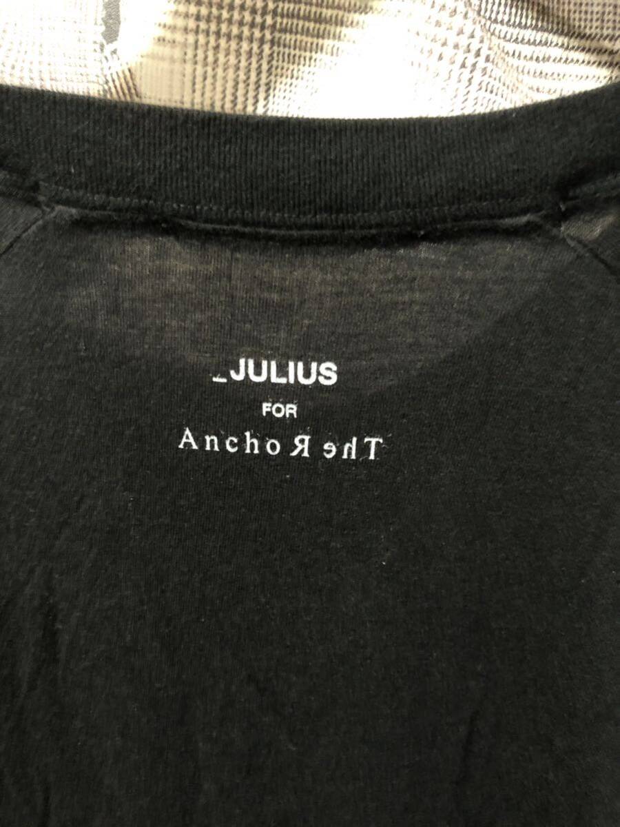 JULIUS ユリウス × ANCHOR アンカー × The R アール FLUX VAGABOND Cut&Sewn カットソー 007CUM92 サイズF ブラック FKの画像8