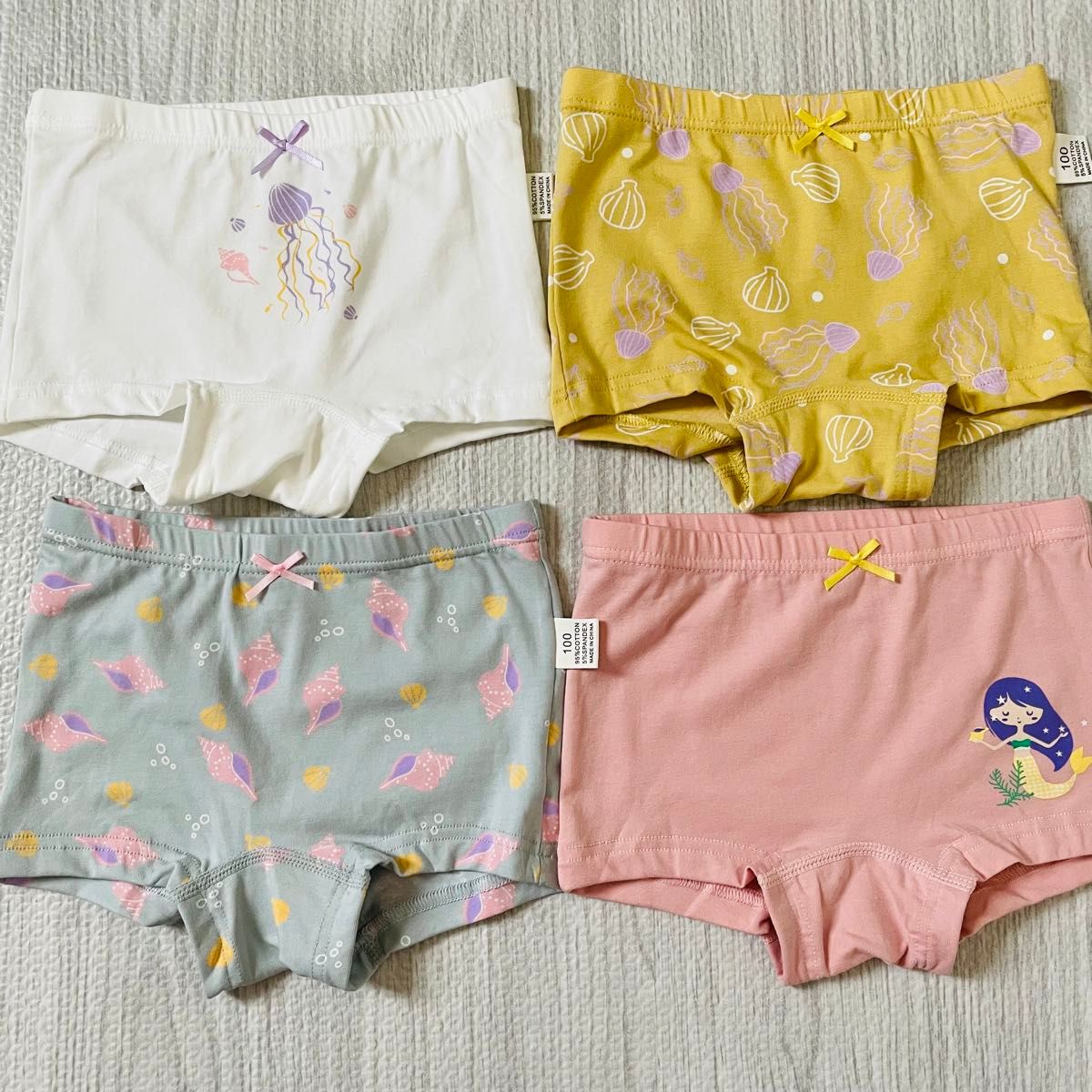 4枚セット　100cmボクサーパンツ ショーツ 女の子ショーツ　下着  新品